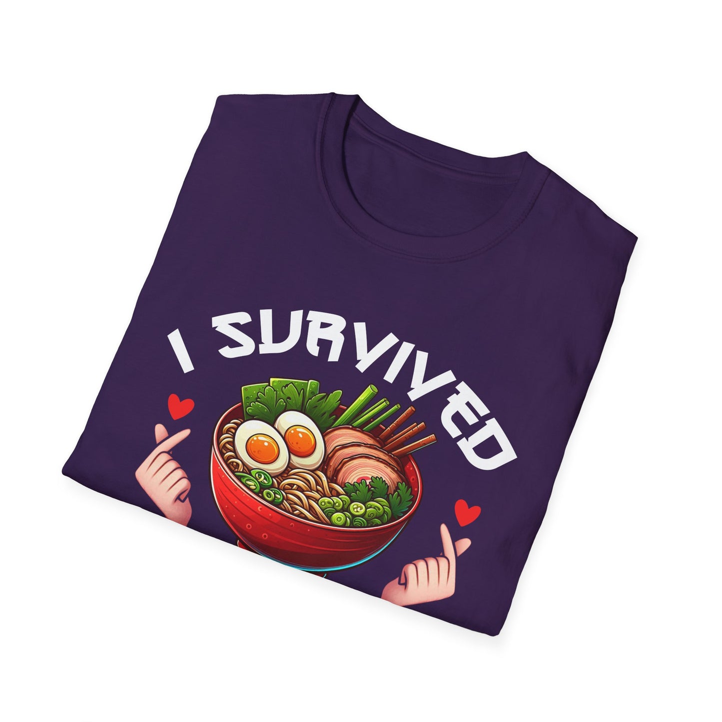 I Survived K-Pop and Ramen Unisex Softstyle T-Shirt