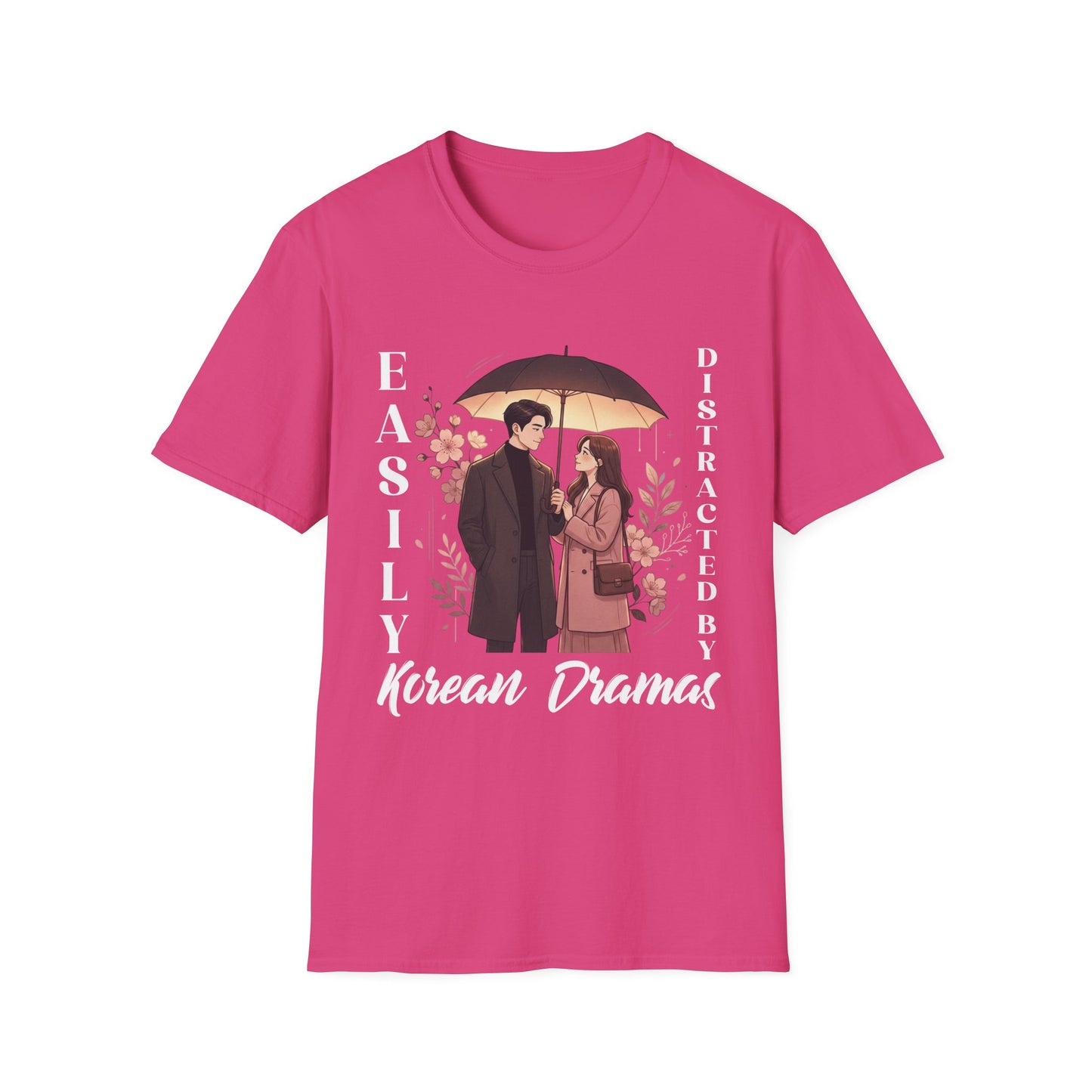 K-Drama Fan T-Shirt – "Easily Distracted by Korean Dramas" Graphic Tee