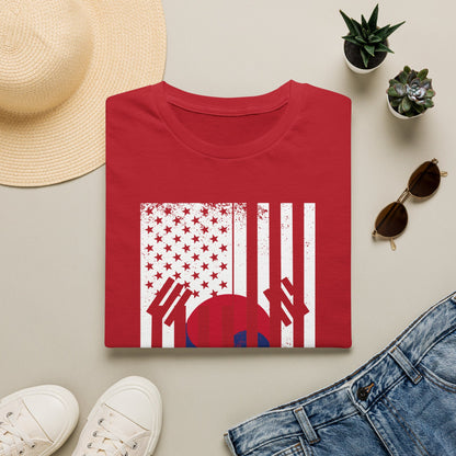 Korean Flag USA Mashup T-Shirt — Taegeuk Stripes Graphic Tee