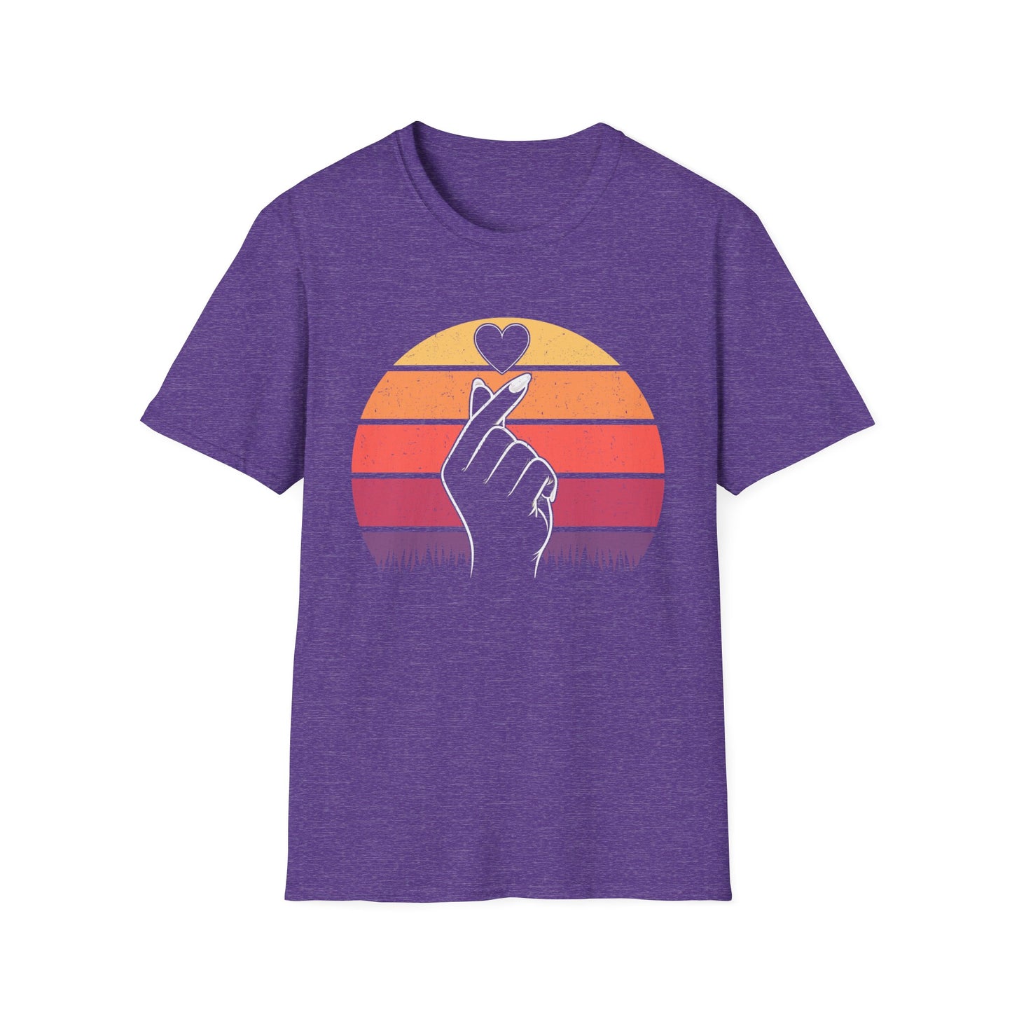 Retro Love Hand Unisex Softstyle T-Shirt - Perfect Gift for Everyday Wear