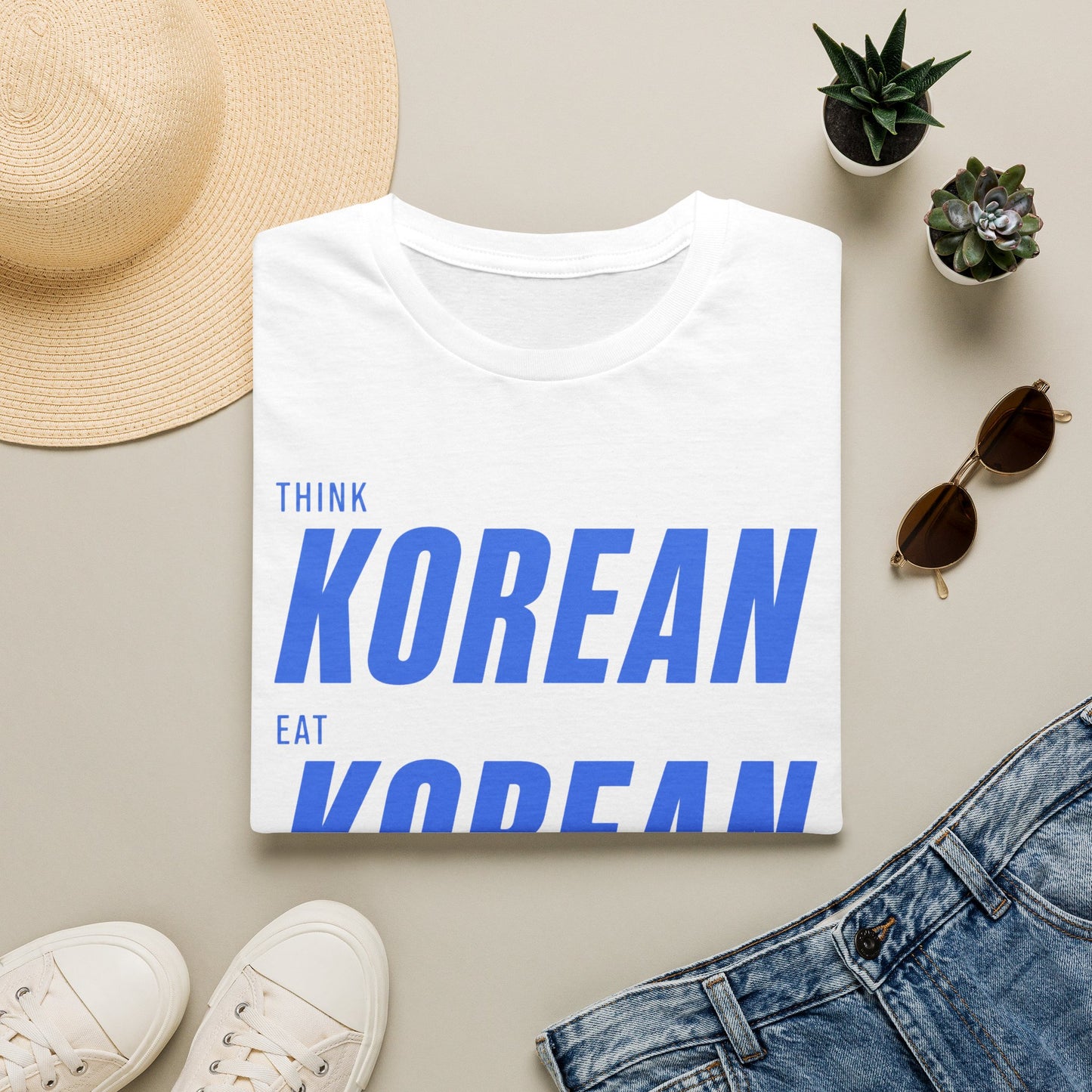 THINK EAT LIVE KOREAN T-SHIRT