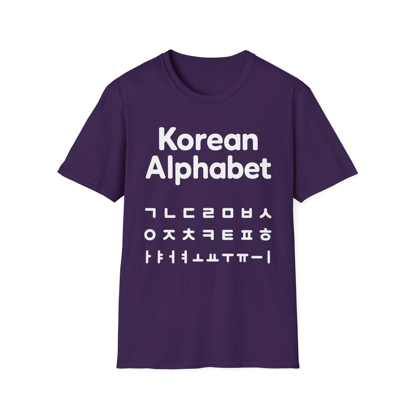 Korean Alphabet T-Shirt — Hangul Learning Graphic Tee