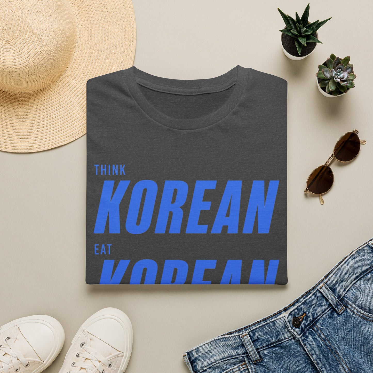 THINK EAT LIVE KOREAN T-SHIRT