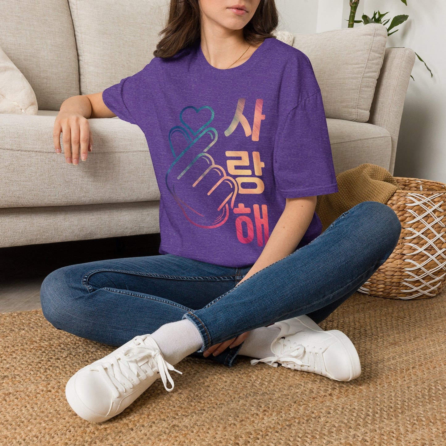 Rainbow Heart Hand Unisex T-Shirt - Perfect for Love Celebrations