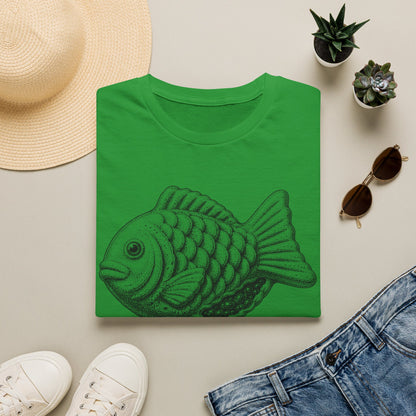 Taiyaki Fish Tee — '붕어빵' Retro Korean Snack T-Shirt