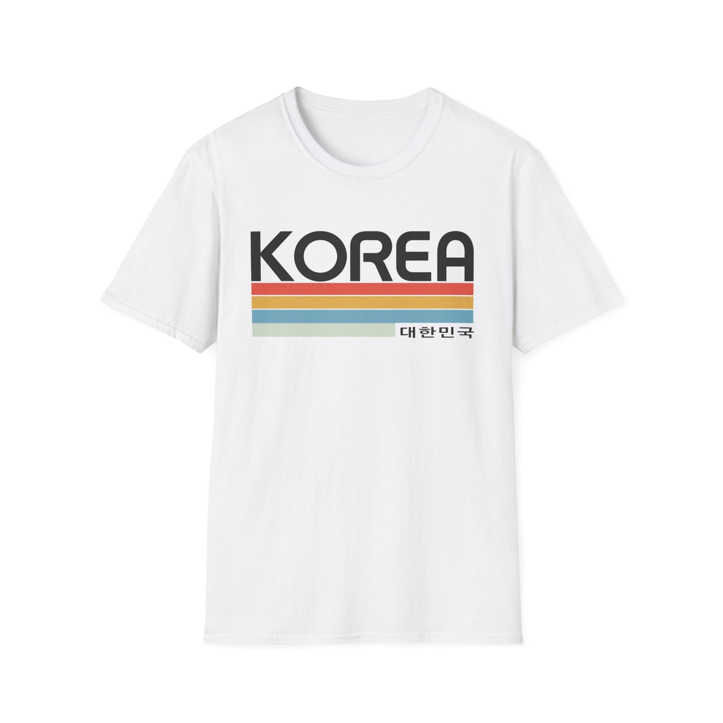 Korea Retro Stripe T-Shirt — 대한민국 Vintage Travel Tee