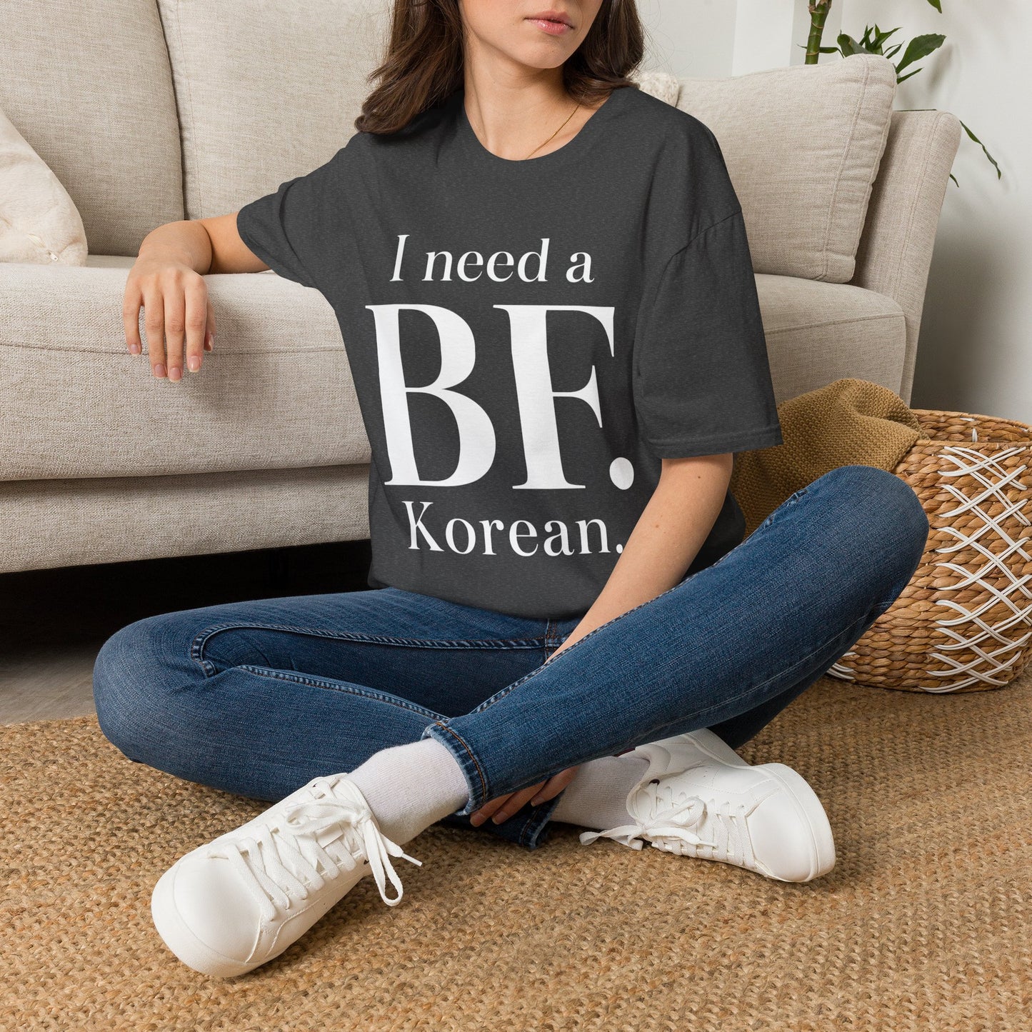 I NEED A BF. KOREAN T-SHIRT