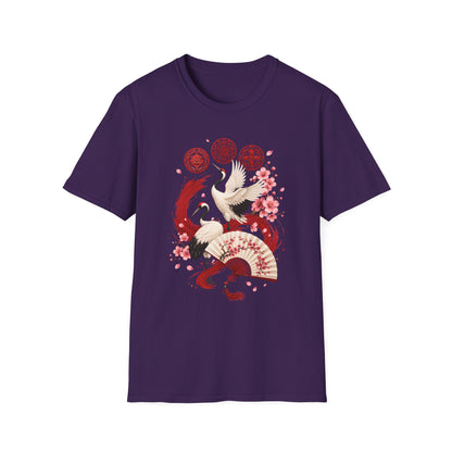 ARIRANG FLORAL CRANE T-SHIRT