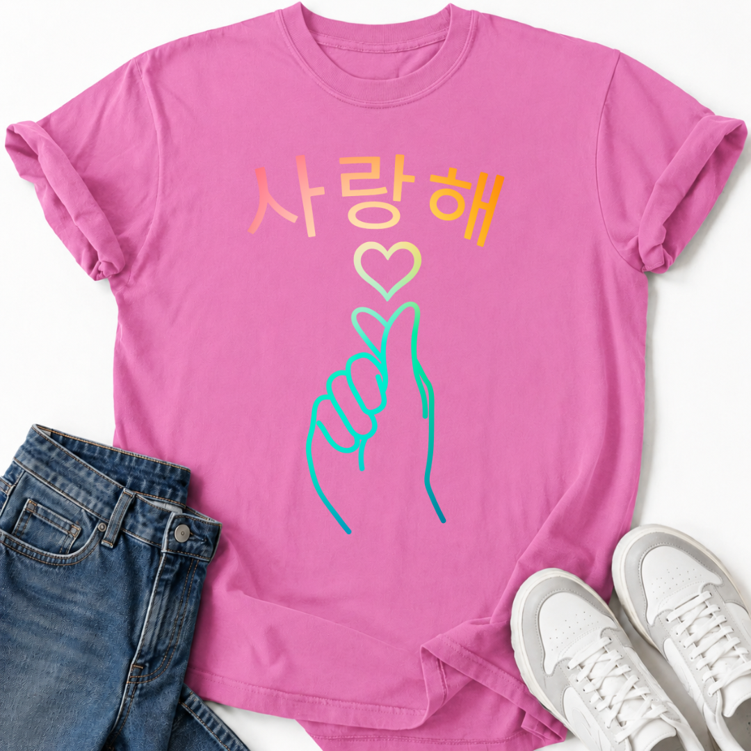 K-POP KOREAN HEART T-SHIRT