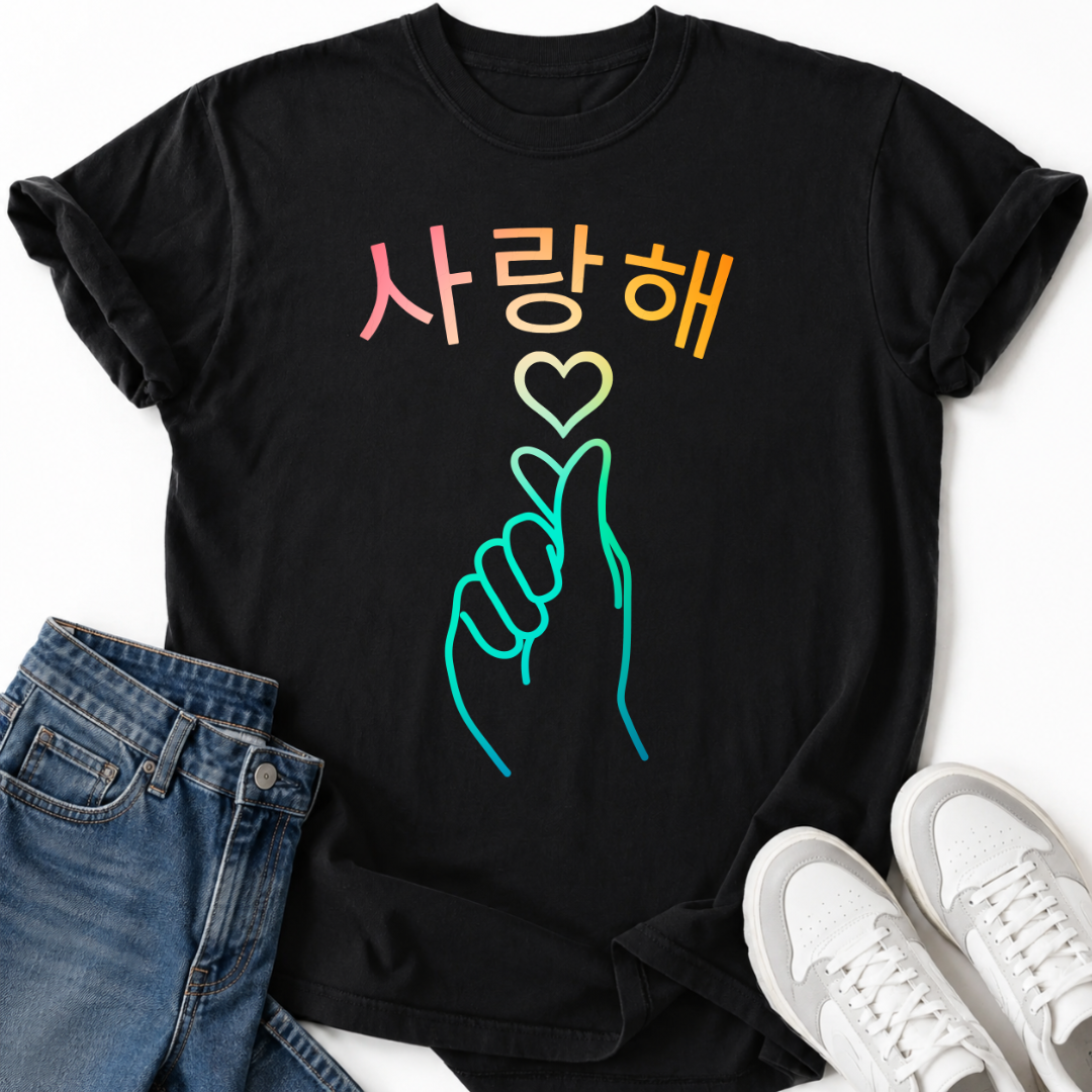 K-POP KOREAN HEART T-SHIRT