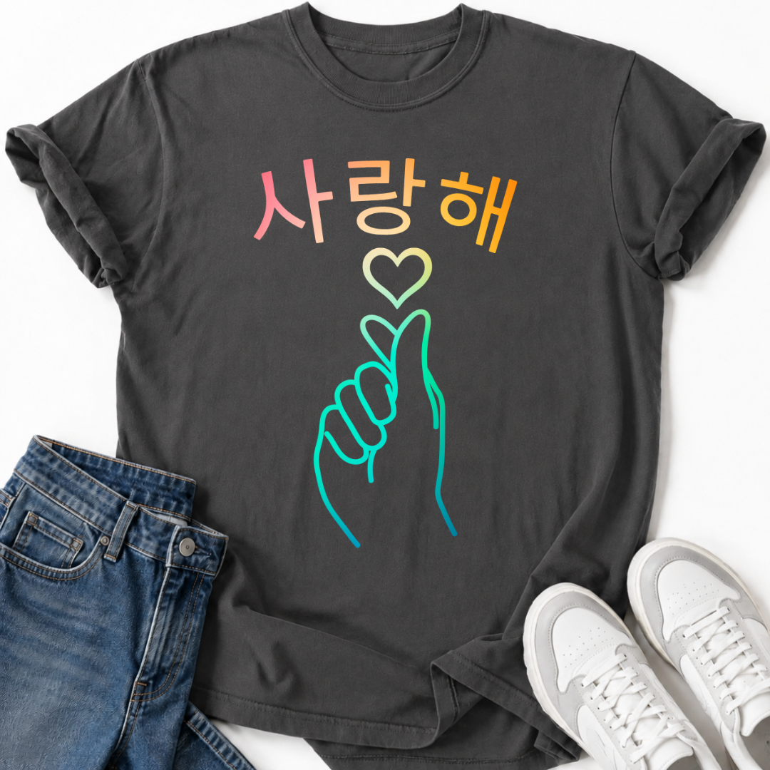 K-POP KOREAN HEART T-SHIRT