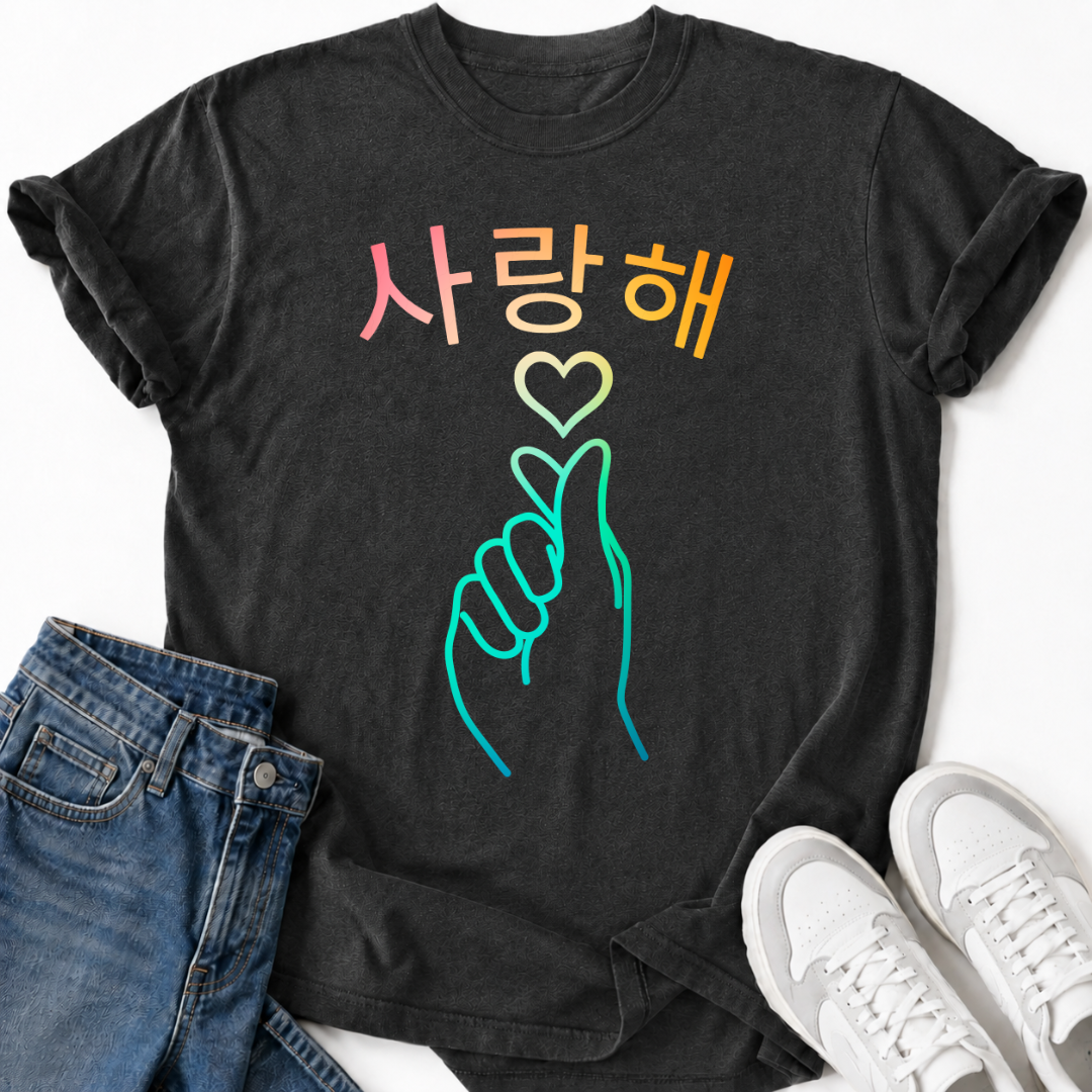 K-POP KOREAN HEART T-SHIRT