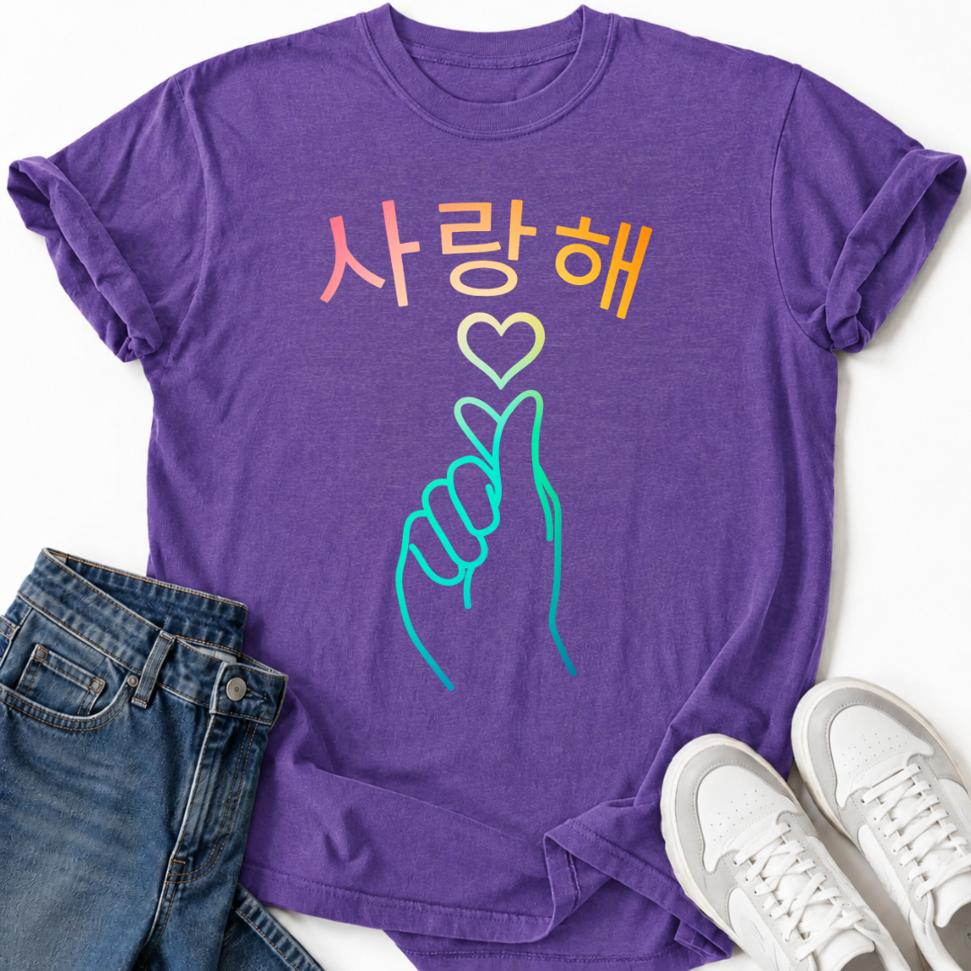 K-POP KOREAN HEART T-SHIRT