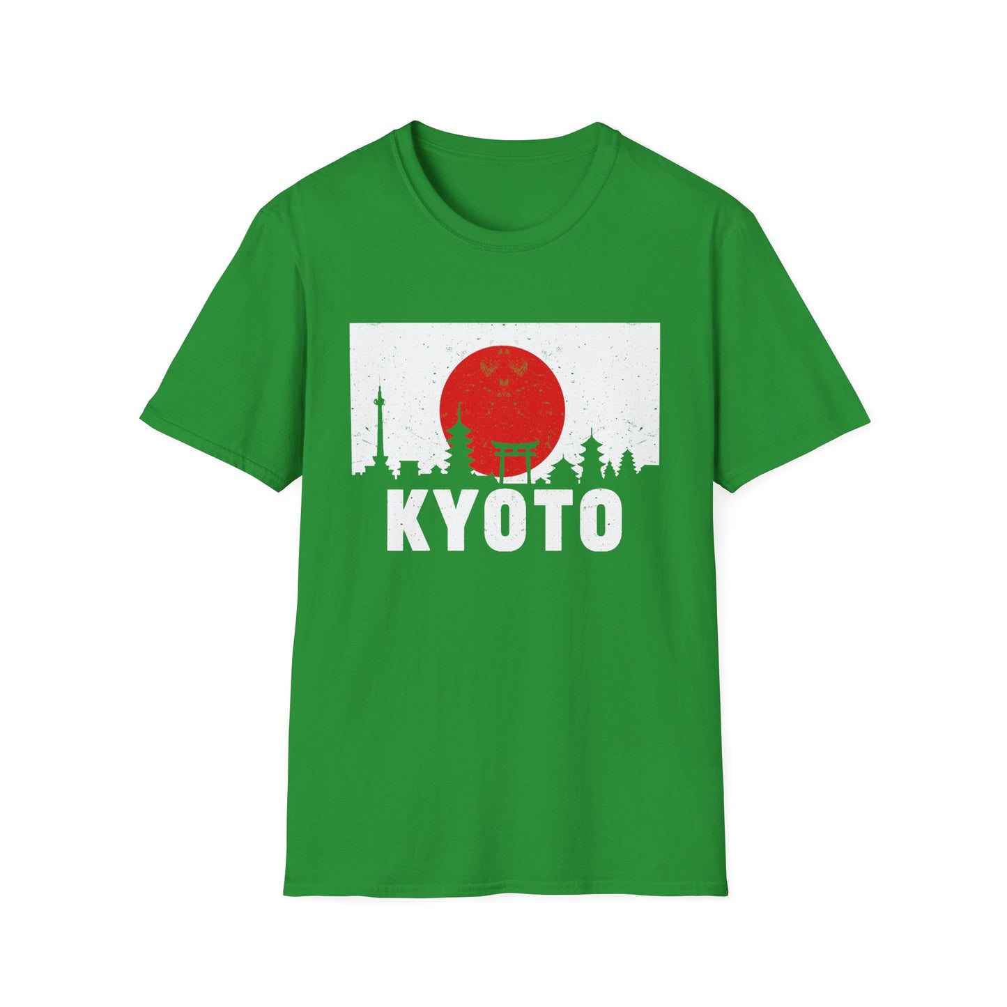 Kyoto Skyline T-Shirt — Japanese Rising Sun Graphic Tee