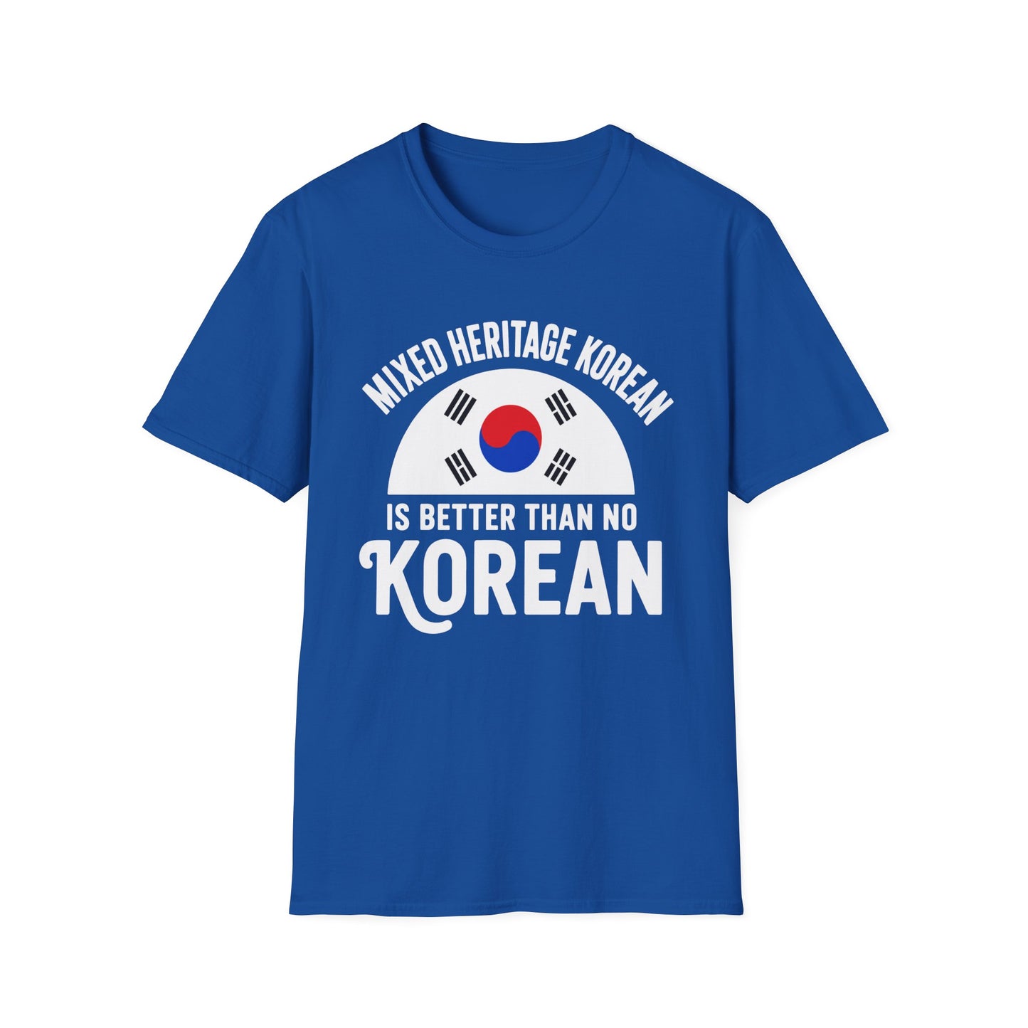 Korean Heritage T-Shirt — "Mixed Heritage Korean" Flag Design