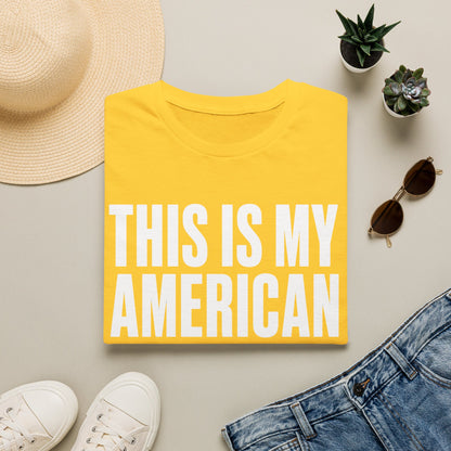 T-Shirt — "This Is My American Costume (I’m Really Half Korean)" Graphic Tee
