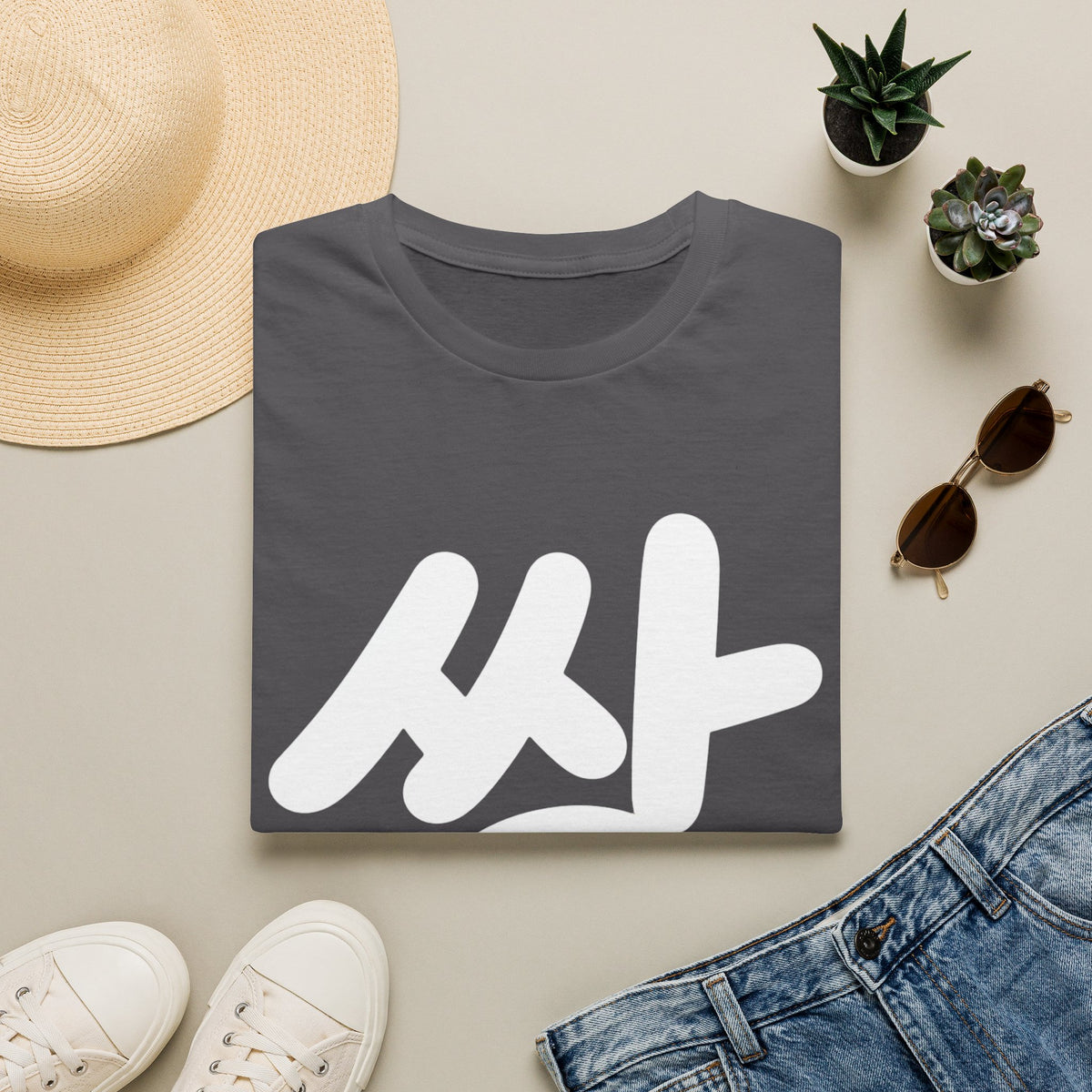 Korean 'ssang' Graphic T-Shirt — Bold Hangul Streetwear Tee