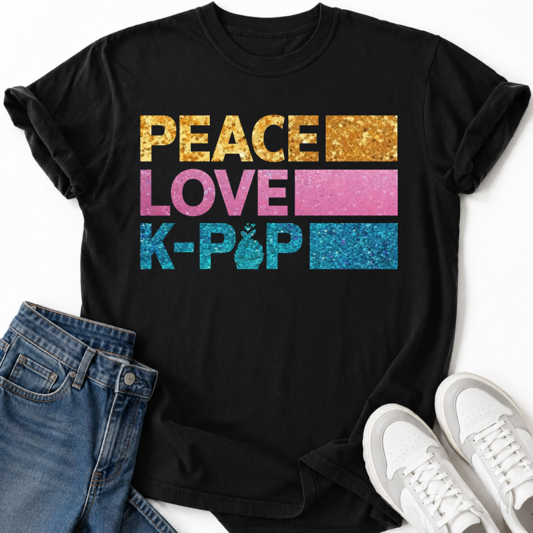 K-POP PEACE LOVE T-SHIRT