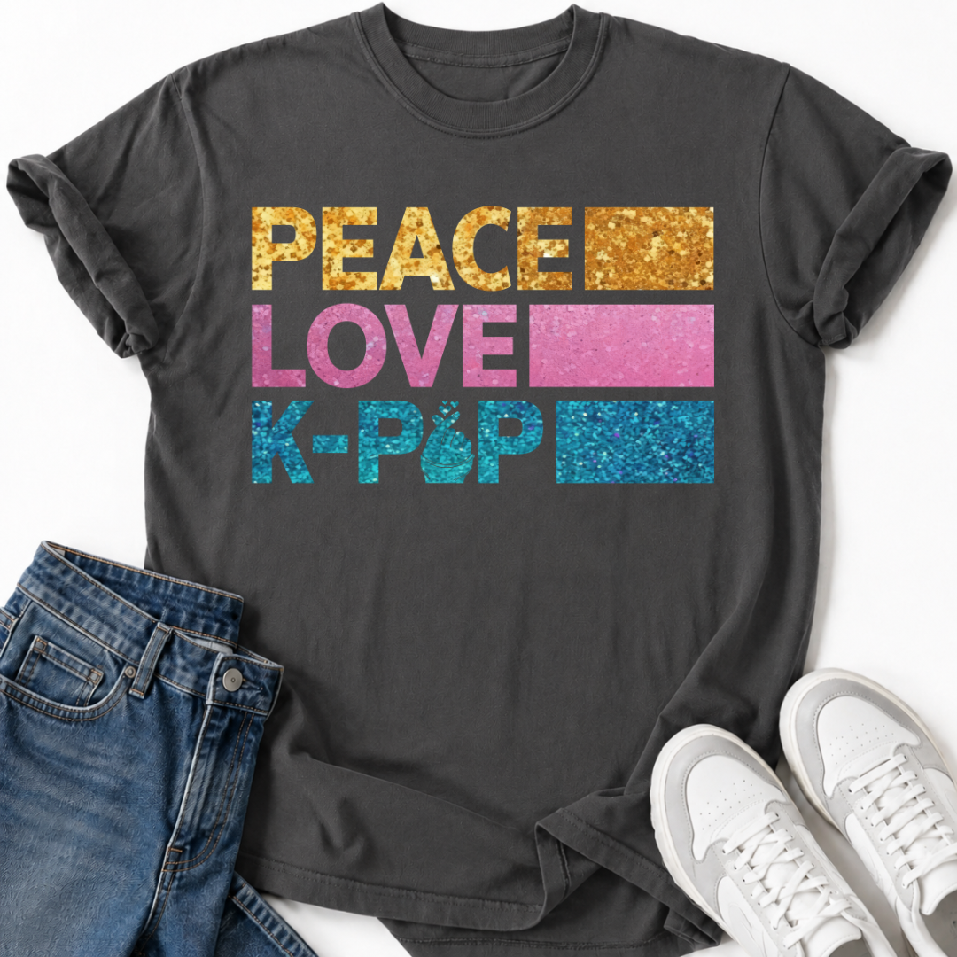 K-POP PEACE LOVE T-SHIRT