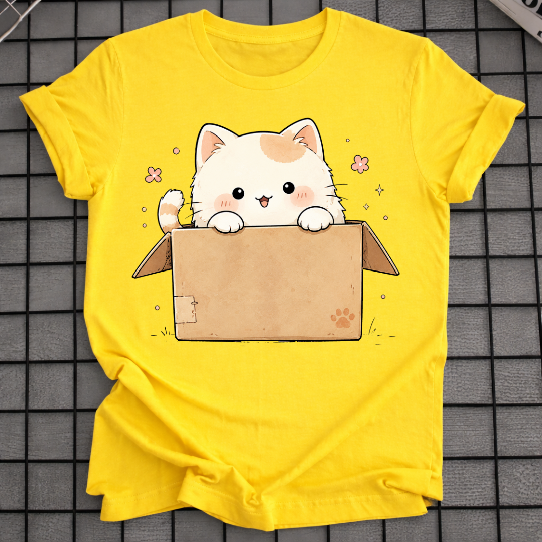 KITTEN IN BOX T-SHIRT