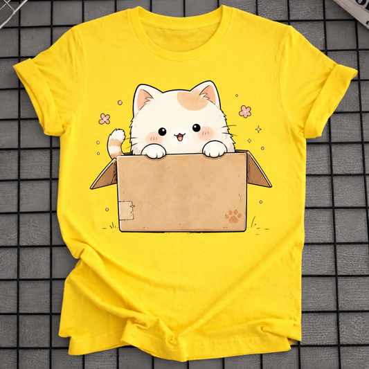 KATZE IM KARTON T-SHIRT