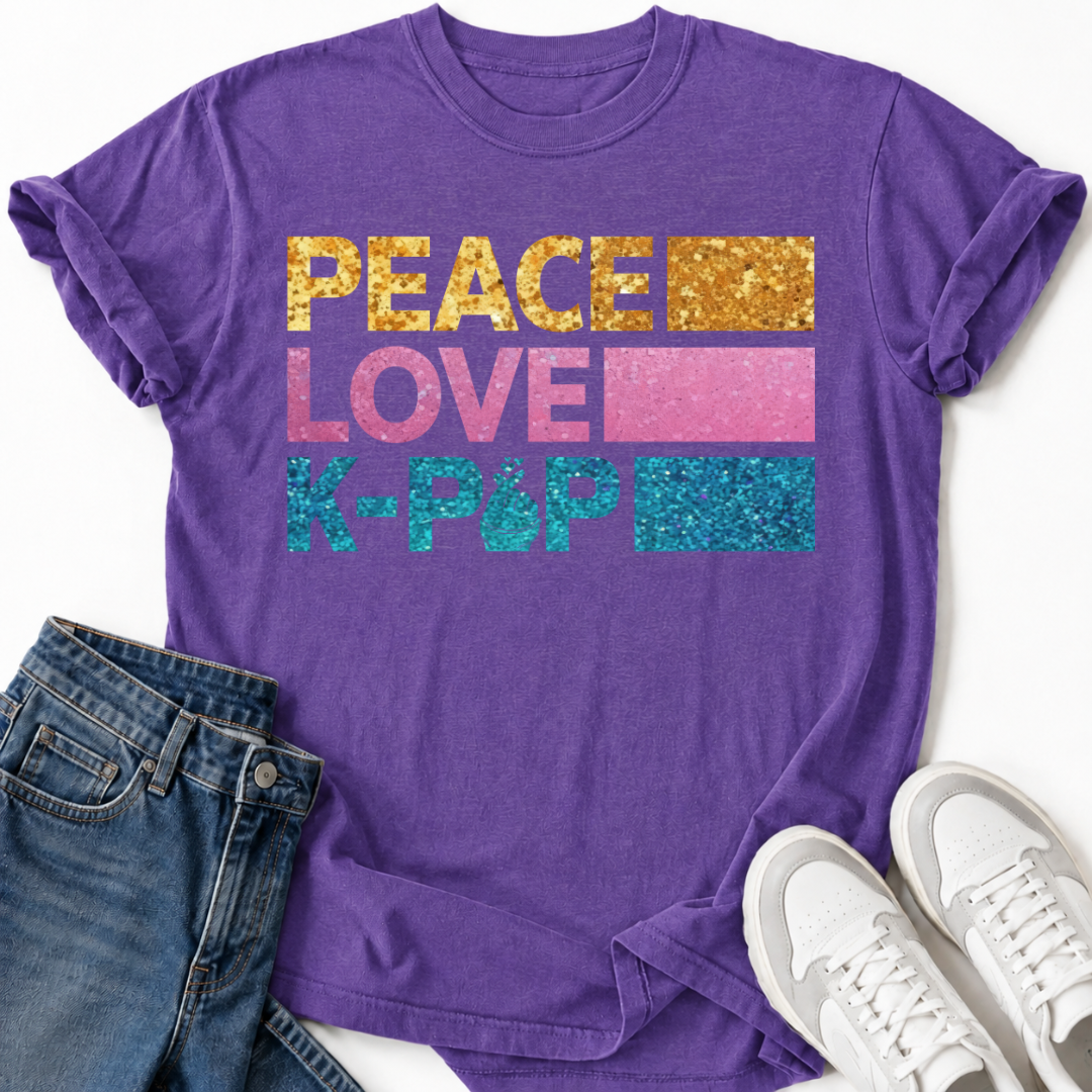 K-POP PEACE LOVE T-SHIRT
