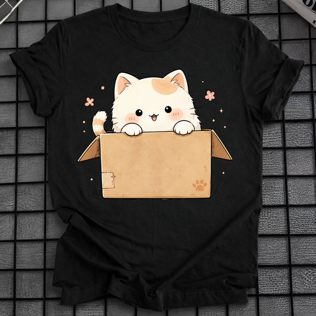 KITTEN IN BOX T-SHIRT