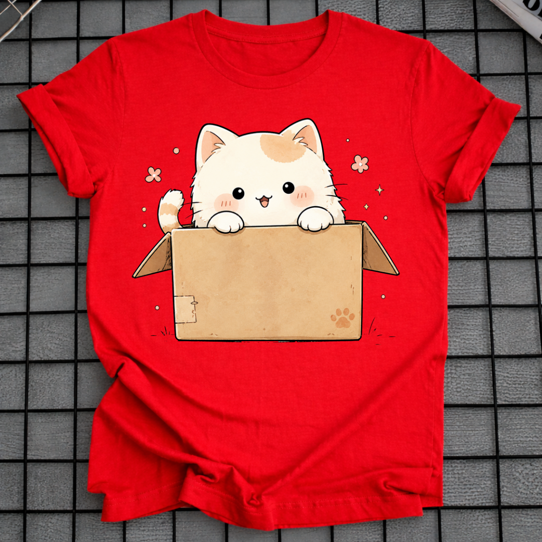 KITTEN IN BOX T-SHIRT