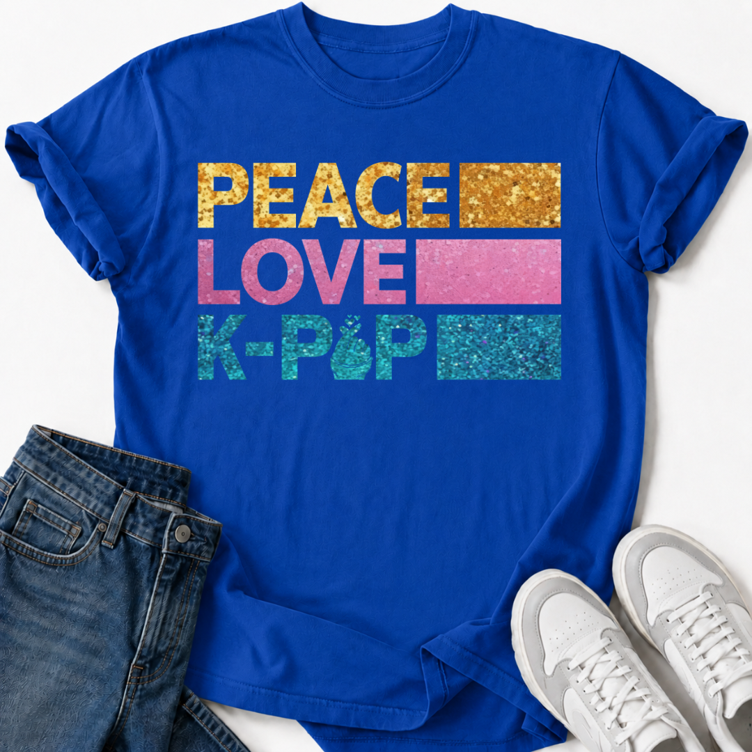 K-POP PEACE LOVE T-SHIRT