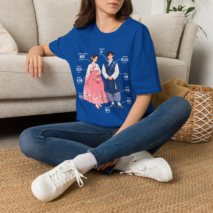 Hanbok Anatomy T‑Shirt — Labeled Korean Traditional Costume Guide