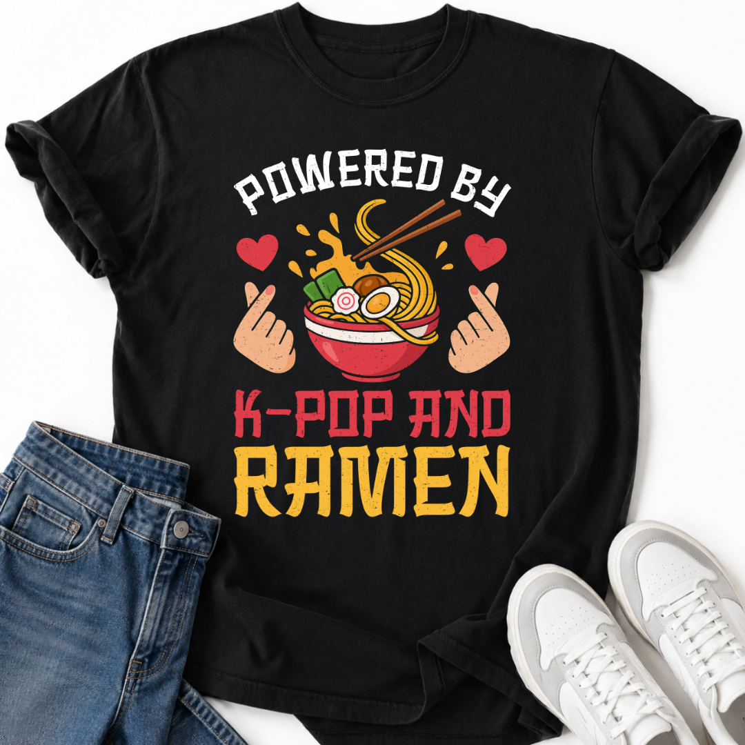 POWERED BY K-POP RAMEN T-SHIRT