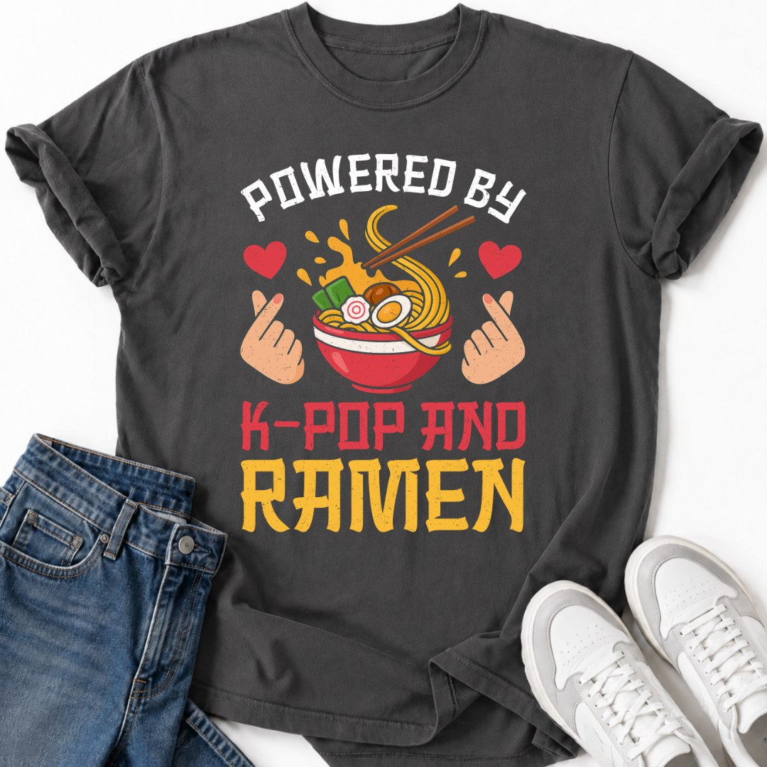 POWERED BY K-POP RAMEN T-SHIRT