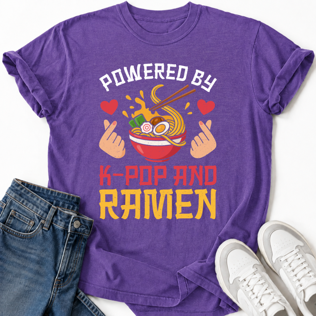 POWERED BY K-POP RAMEN T-SHIRT
