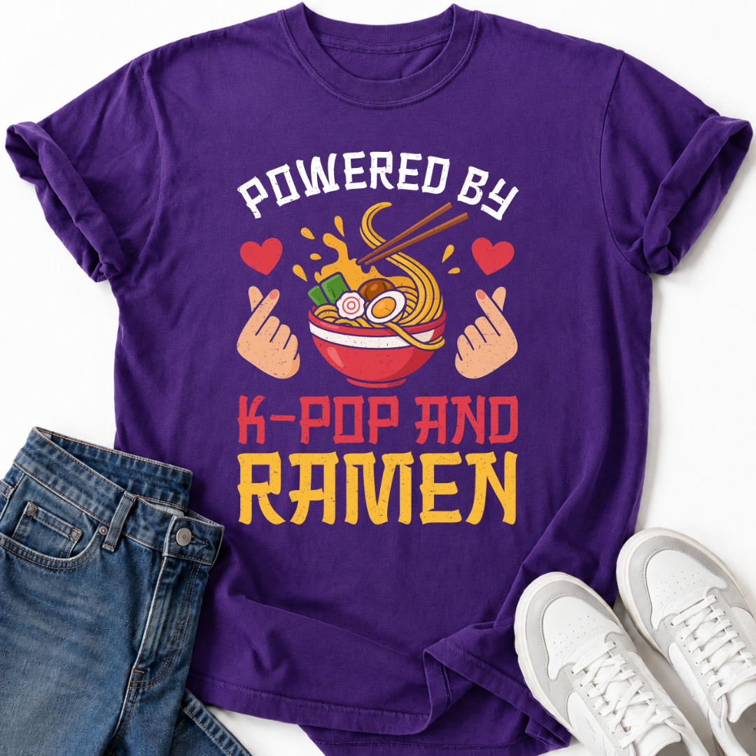 POWERED BY K-POP RAMEN T-SHIRT
