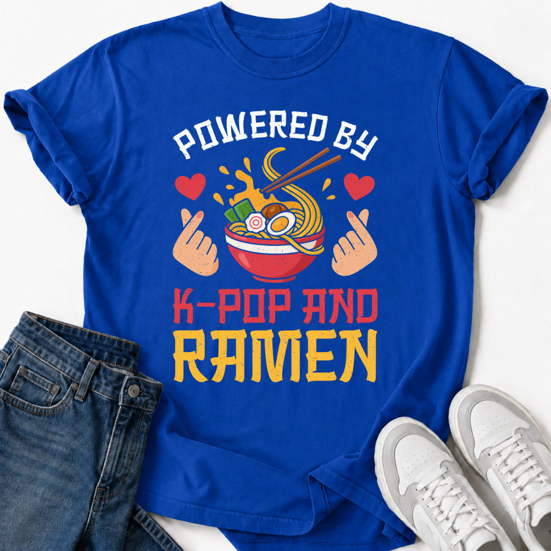 POWERED BY K-POP RAMEN T-SHIRT