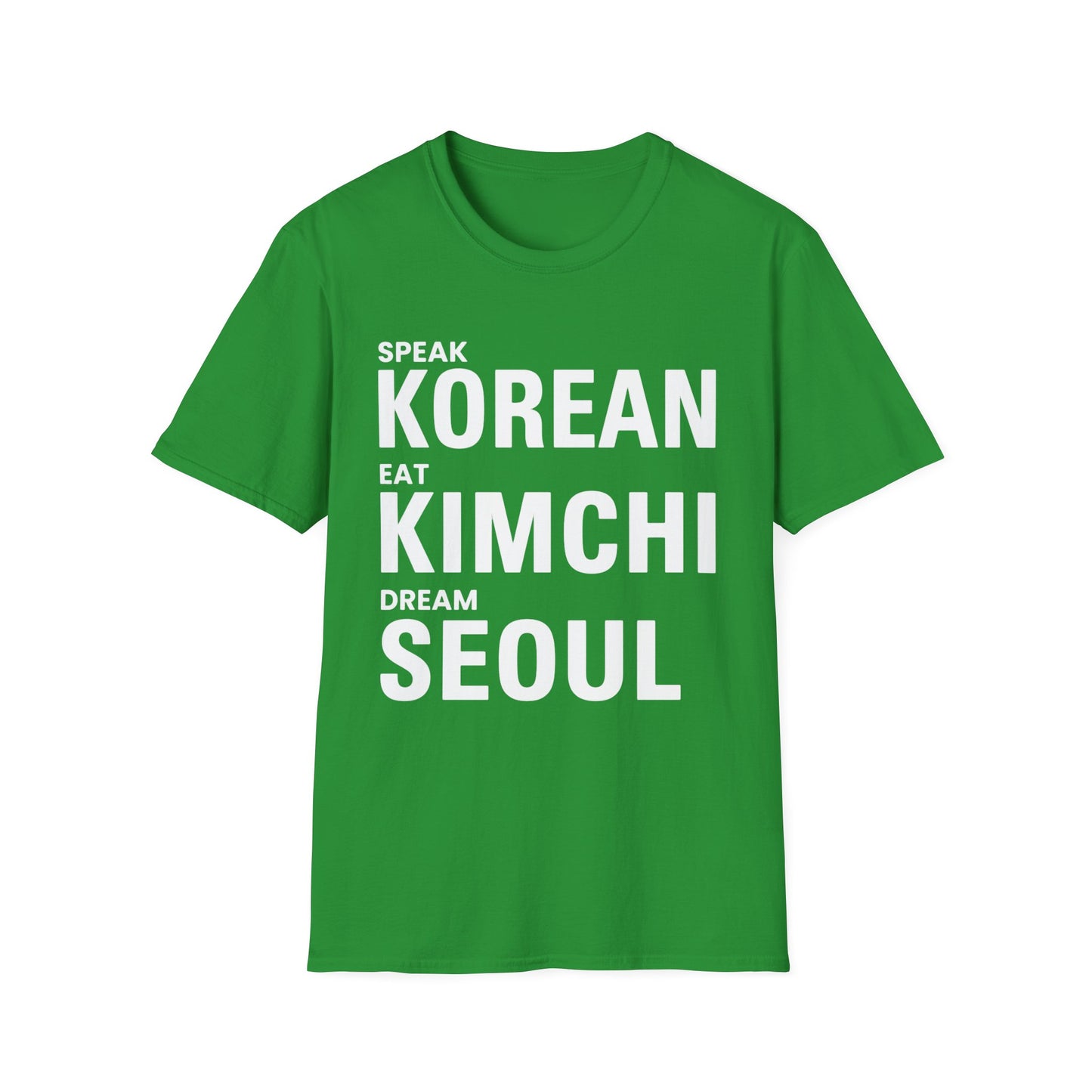 Korean Kimchi Tee — "Speak Korean Eat Kimchi" Graphic T-Shirt