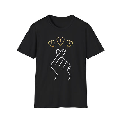 Heartfelt Gesture Unisex Softstyle T-Shirt - Cute Love Design