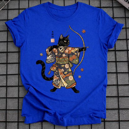 JAPANISCHES BOGENSCHÜTZEN KATZE T-SHIRT