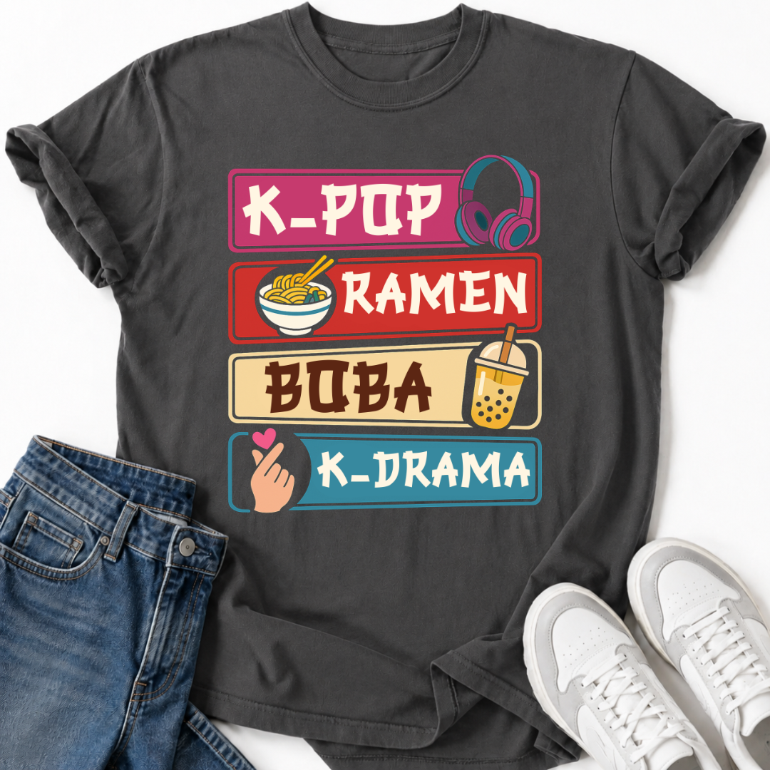 KOREAN LIFESTYLE SIGNS T-SHIRT