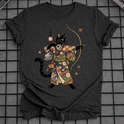 JAPANISCHES BOGENSCHÜTZEN KATZE T-SHIRT