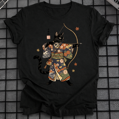 JAPANISCHES BOGENSCHÜTZEN KATZE T-SHIRT