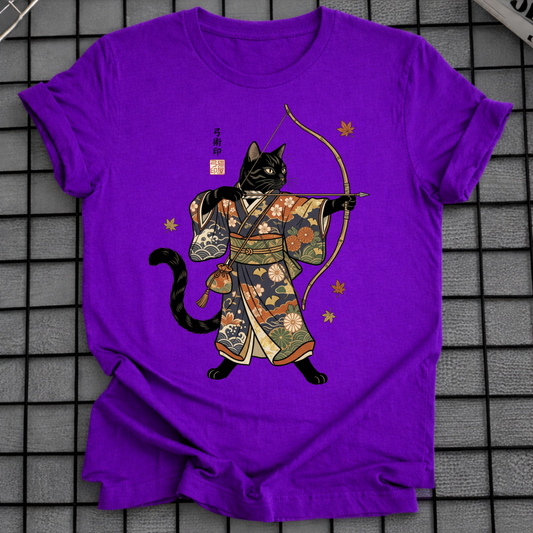JAPANISCHES BOGENSCHÜTZEN KATZE T-SHIRT