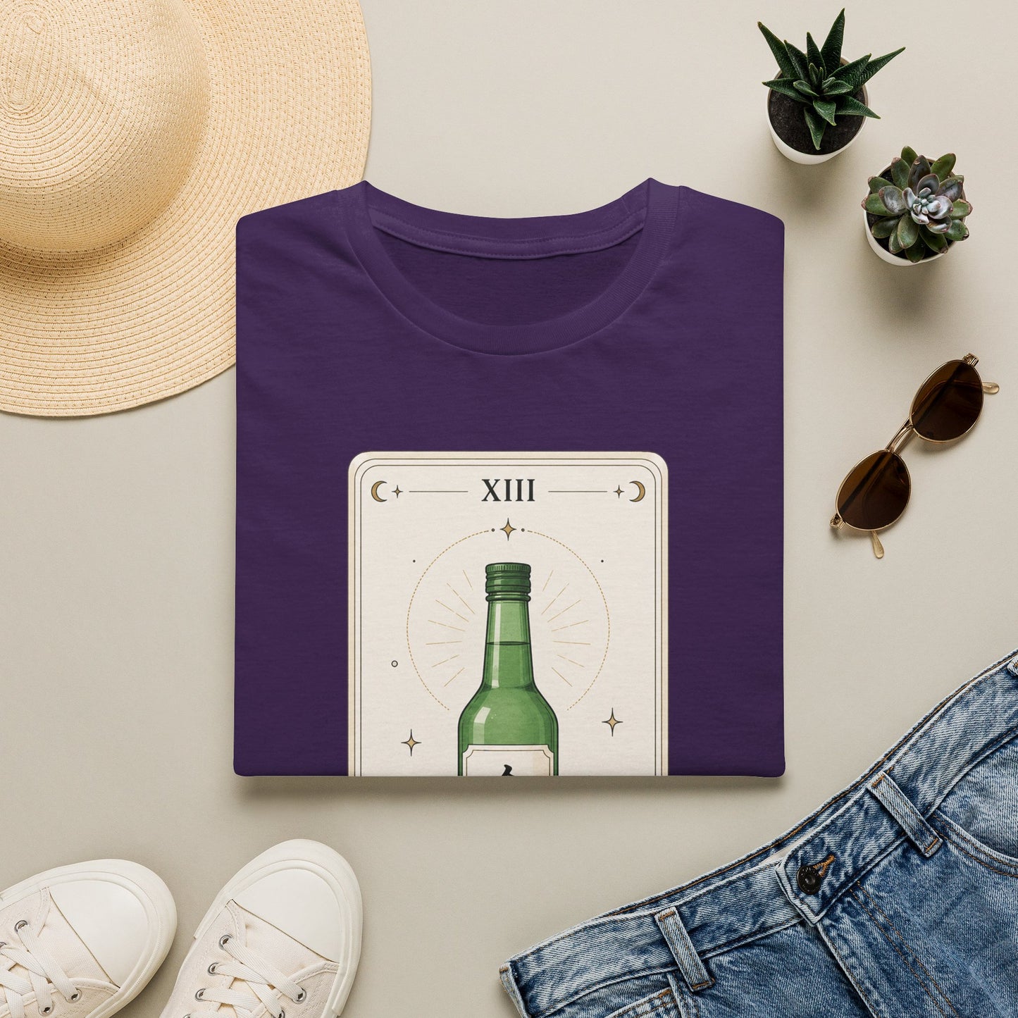 Soju Tarot T-Shirt — Illustrated Bottle 'The Soju' Graphic Tee