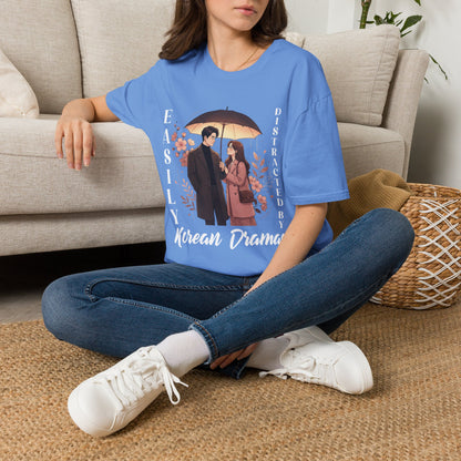 K-Drama Fan T-Shirt – "Easily Distracted by Korean Dramas" Graphic Tee