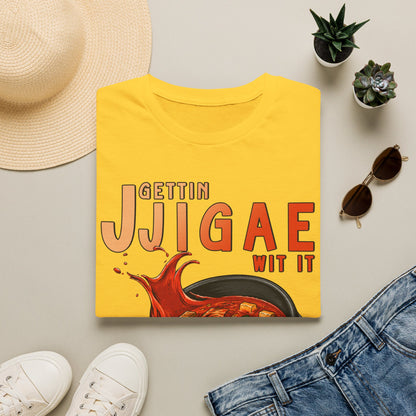 Gettin Jjigae Wit It T-Shirt – Korean Stew Graphic Tee for Foodies & K-Culture Fans
