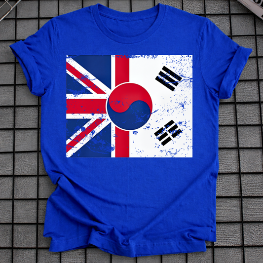 KOREA UK FLAG T-SHIRT