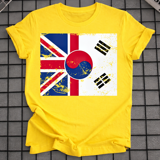 KOREA UK FLAG T-SHIRT