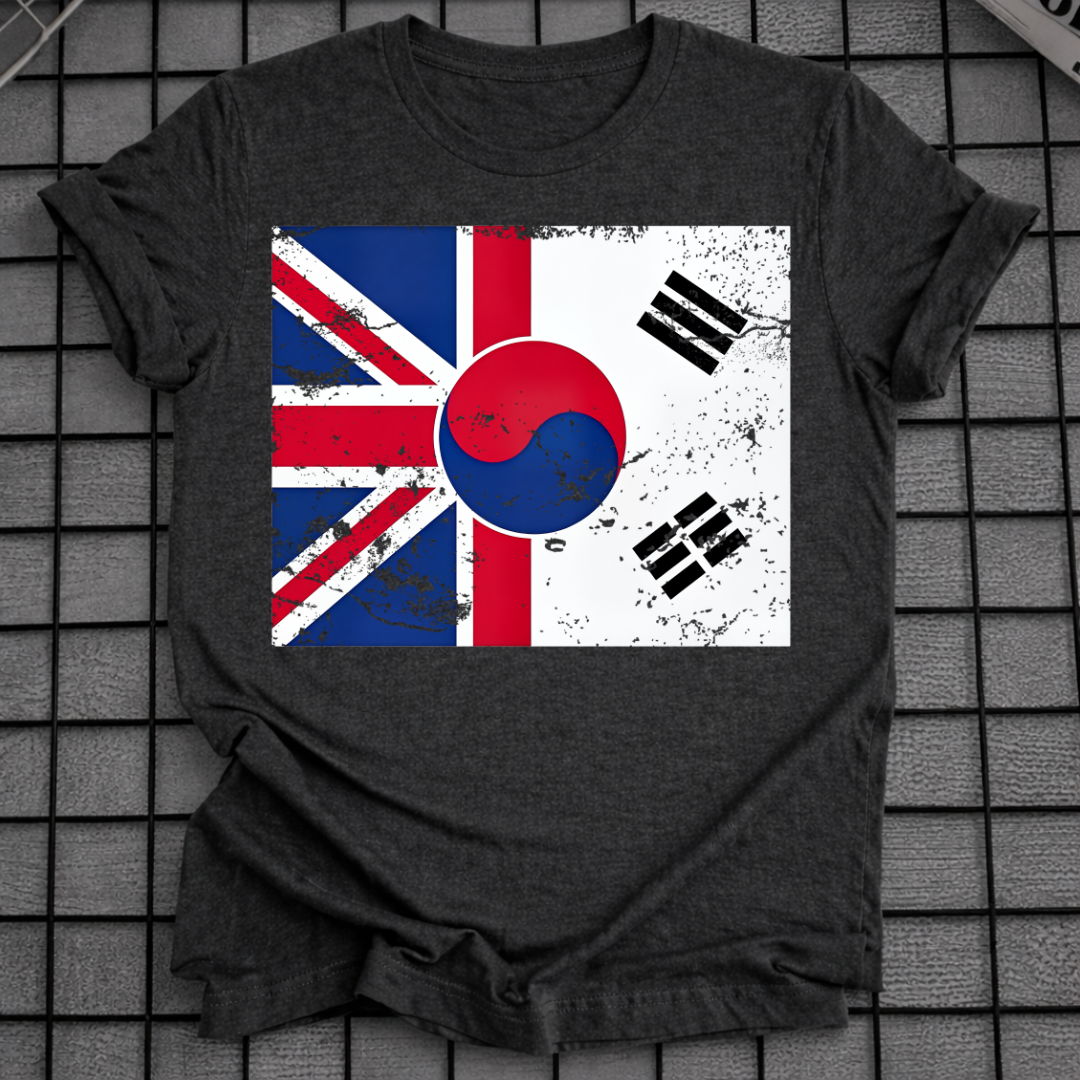 KOREA UK FLAG T-SHIRT