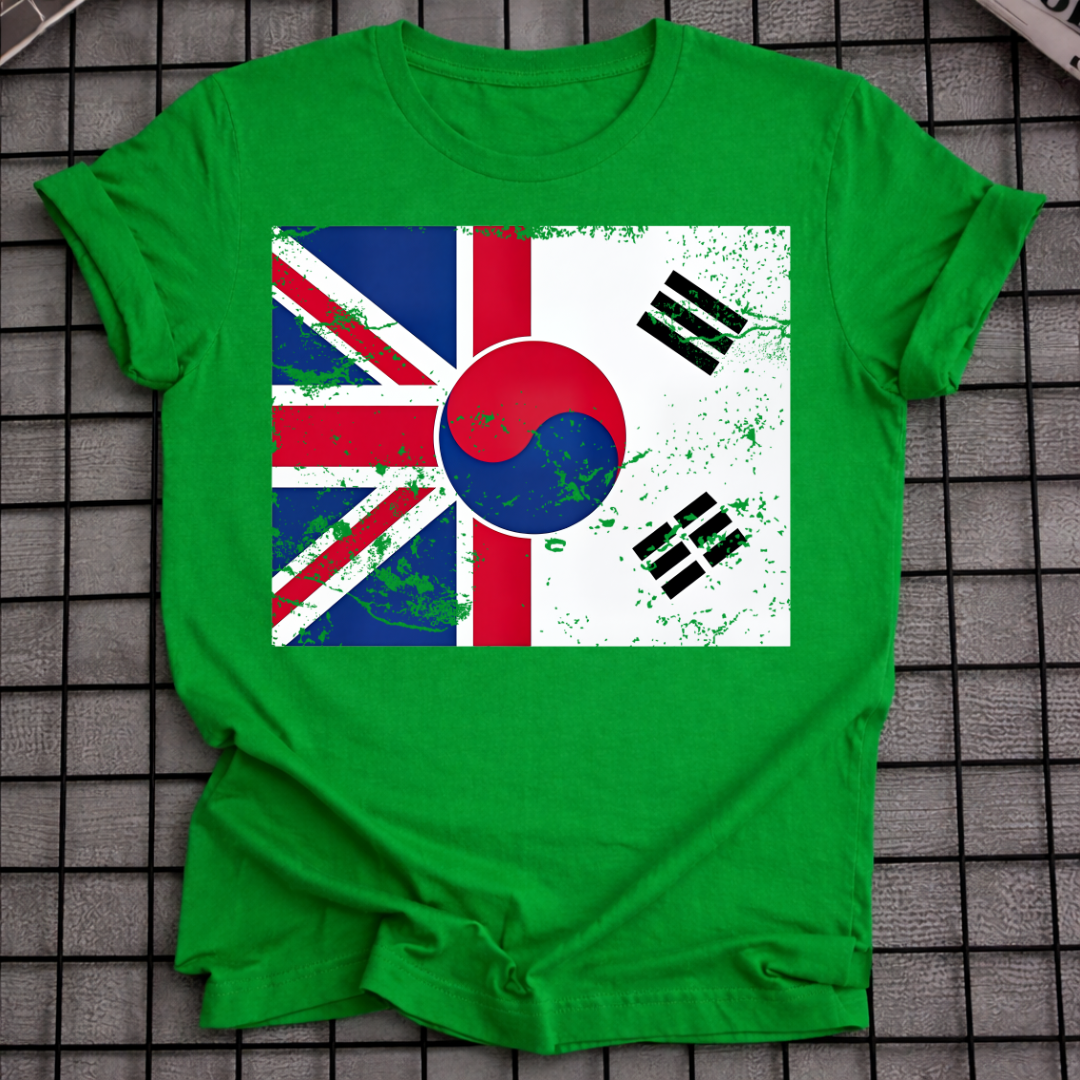 KOREA UK FLAG T-SHIRT