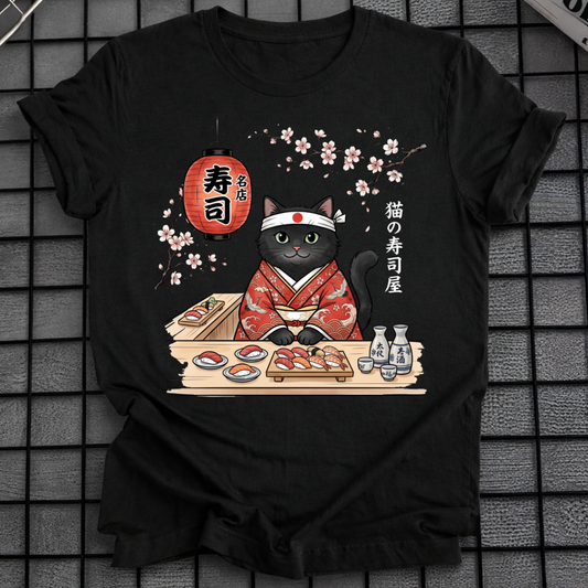 KATZE IM KIMONO SUSHI T-SHIRT